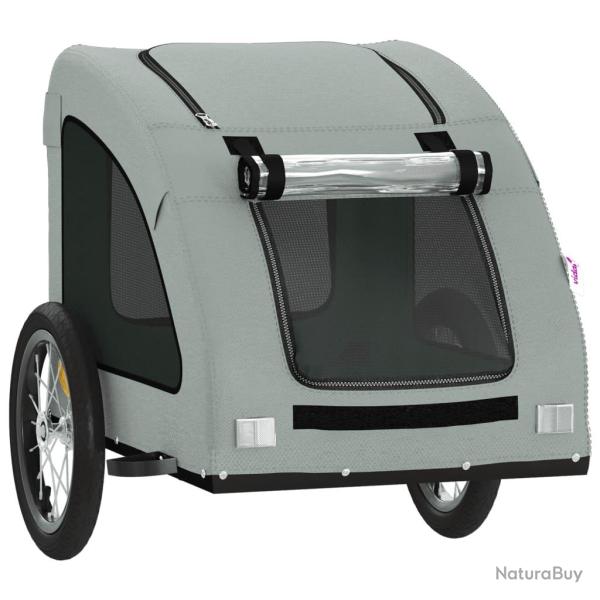 Remorque chariot transport de v�lo pour animaux de compagnie gris 02_0044210