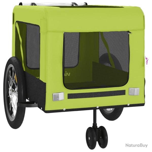 Remorque chariot transport de v�lo pour animaux de compagnie vert 02_0044289