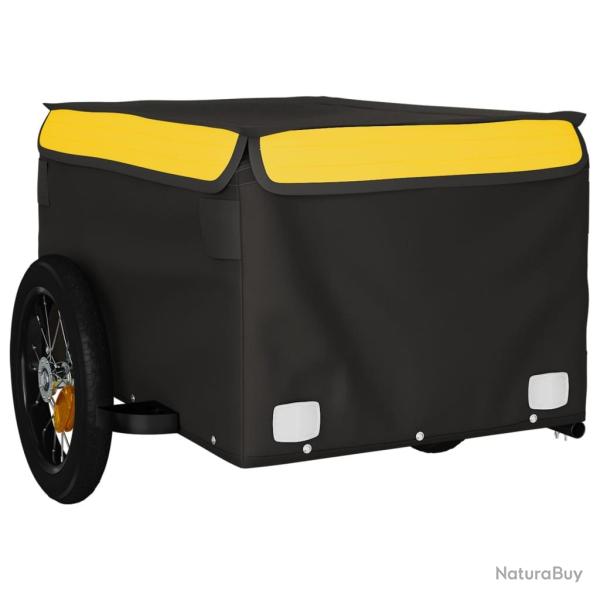 Remorque chariot transport de v�lo 30 kg fer jaune 02_0044138