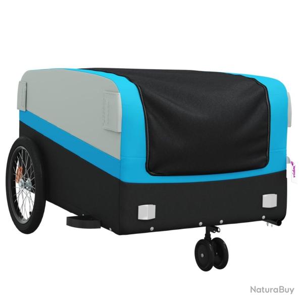 Remorque chariot transport de v�lo 45 kg fer bleu 02_0044110