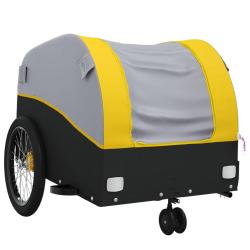 Remorque chariot transport de v&eacute;lo 30 kg fer jaune 02_0044141