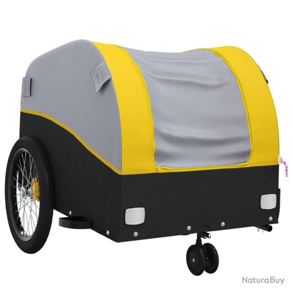 Remorque chariot transport de v�lo 30 kg fer jaune 02_0044141