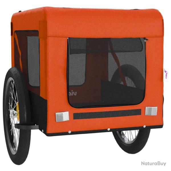 Remorque chariot transport de v�lo pour animaux de compagnie Orange 02_0044337