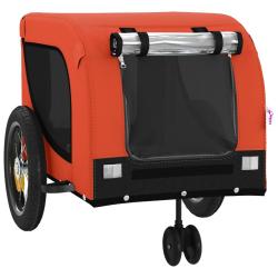 Remorque chariot transport de v&eacute;lo pour animaux de compagnie Orange 02_0044346