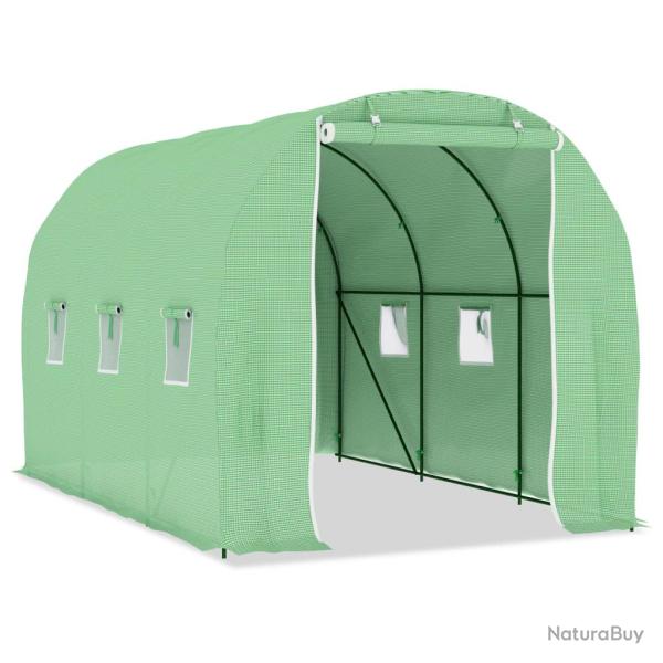 Serre tente abri plante fleur l�gumes 6,86 m� 3,43 x 2 x 2 m vert 02_0044452