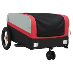 Remorque chariot transport de v&eacute;lo 30 kg fer rouge 02_0044172