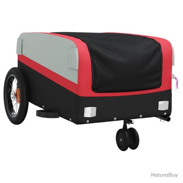 Remorque chariot transport de v�lo 30 kg fer rouge 02_0044172