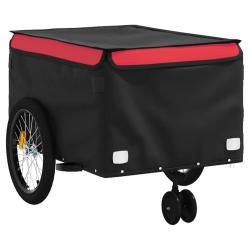 Remorque chariot transport de v&eacute;lo 45 kg fer rouge 02_0044185