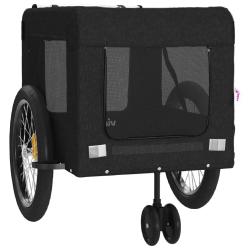 Remorque chariot transport de v&eacute;lo pour animaux de compagnie noir 02_0044231