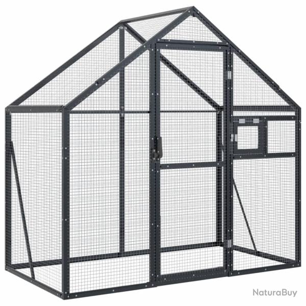 Voli�re cage � oiseaux 179 x 100 x 185 cm aluminium anthracite 02_0045637