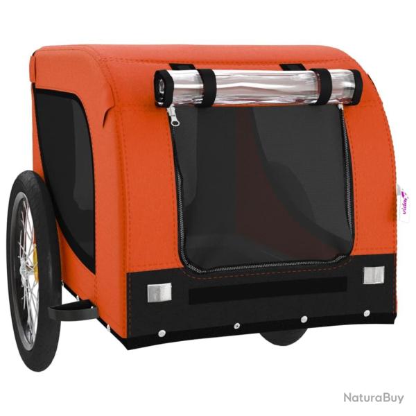 Remorque chariot transport de v�lo pour animaux de compagnie Orange 02_0044341