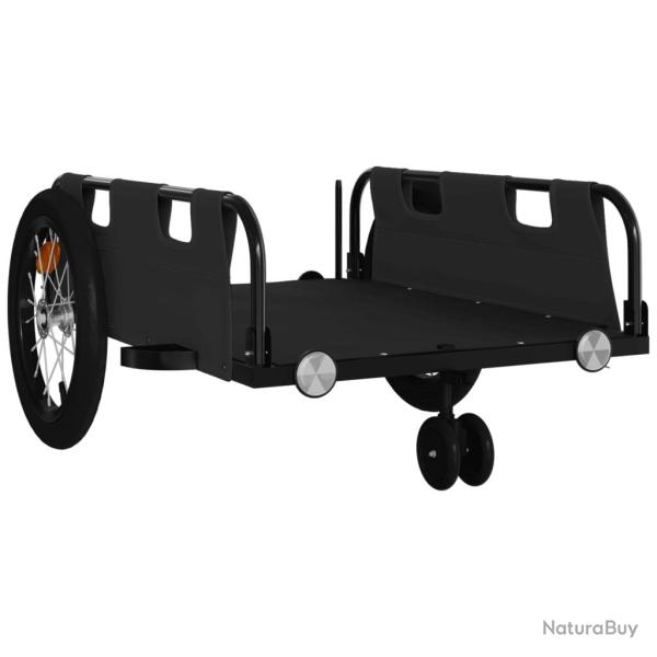 Remorque chariot transport de v�lo tissu oxford fer noir 02_0044402
