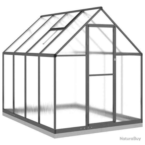 Serre tente abri plante fleur l�gumes avec cadre de base 224 x 169 x 202 cm aluminium anthracite 02