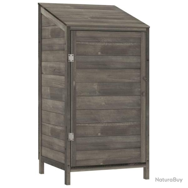 Remise de jardin 55 x 52 x 112 cm bois de sapin solide anthracite 02_0044048
