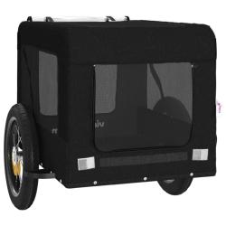 Remorque chariot transport de v&eacute;lo pour animaux de compagnie noir 02_0044222