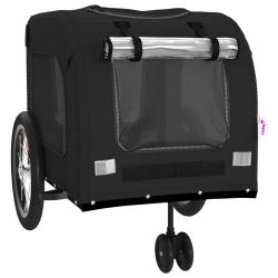 Remorque chariot transport de v&eacute;lo pour animaux de compagnie noir 02_0044229