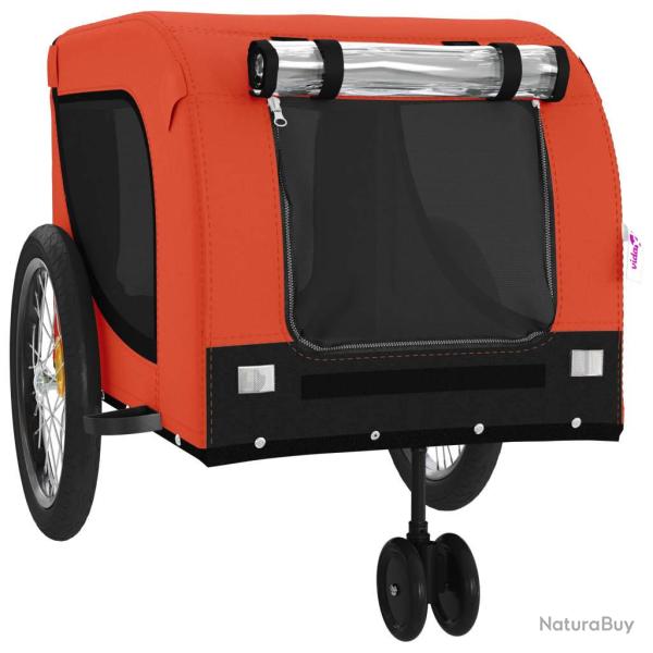 Remorque chariot transport de v�lo pour animaux de compagnie Orange 02_0044342