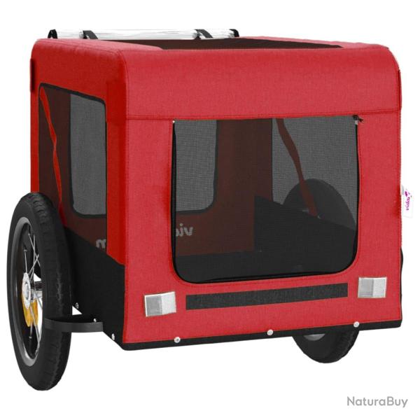 Remorque chariot transport de v�lo pour animaux de compagnie rouge 02_0044366