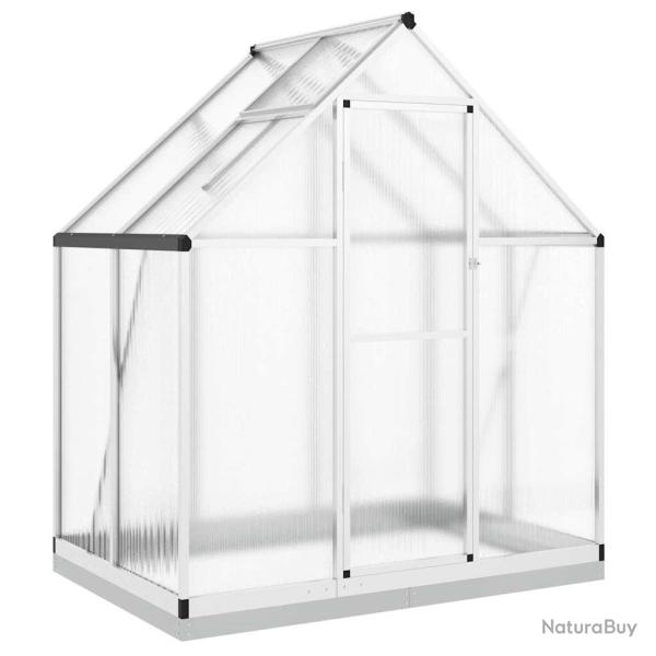 Serre tente abri plante fleur l�gumes avec cadre de base argent� 169 x 114 x 202 cm aluminium Argen