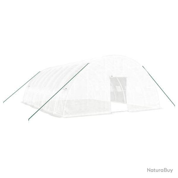 Serre tente abri plante fleur l�gumes avec cadre en acier 48 m� 8 x 6 x 2,85 m blanc 02_0044601