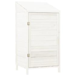 Remise de jardin 55 x 52 x 112 cm bois de sapin solide blanc 02_0044049