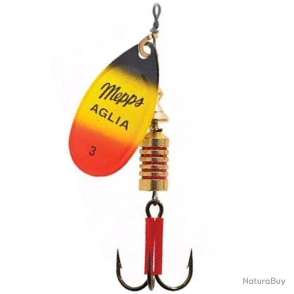 Cuiller Tournante Mepps Aglia Furia 6,5g n�3 Noir, jaune et rouge