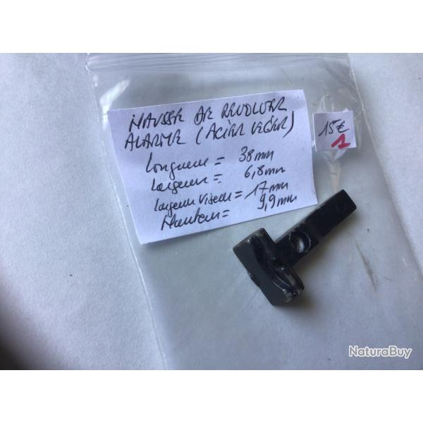 VENDU PAR LE-CUIRASSIER N�1 POINT DE MIRE HAUSSE ACIER L�GER POUR REVOLVER D'ALARME