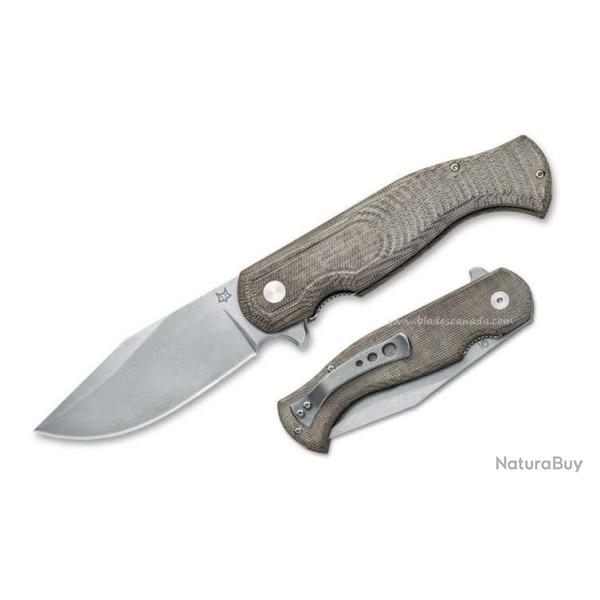 Fox Knives FX-524G Eastwood tiger Micarta Beige