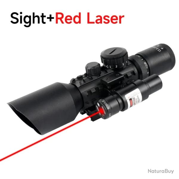 Lunette de vise compacte M9 3-10x42 E Plus Laser rouge -**Set A