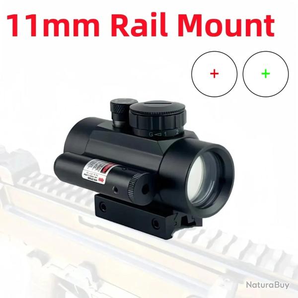 Lunette de vise optique compacte -**1x40 red laser--11mm LIVRAISON GRATUITE !!