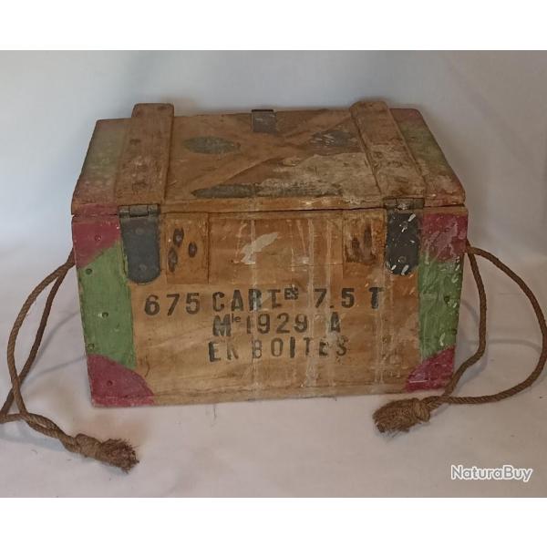Caisse � munitions 7,5mm model 1929 Arm�e Fran�aise