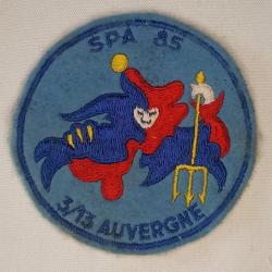 Insigne patch SPA 85 AUVERGNE 3/13 ann&eacute;es 80