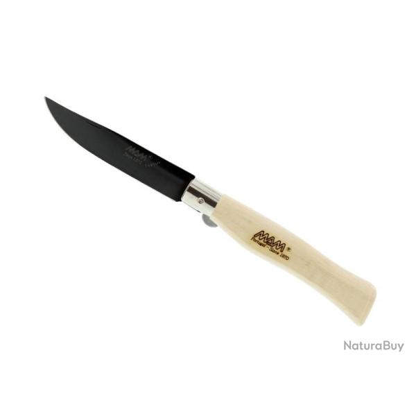 COUTEAU M.A.M. HETRE 12,5CM LAME TITANIUM NOIR