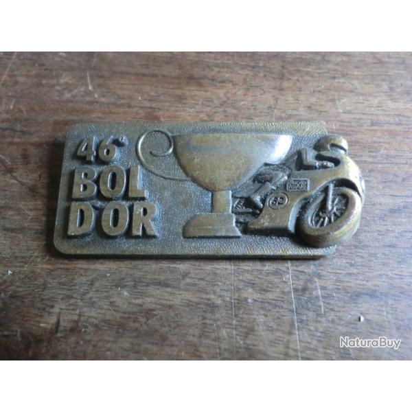 insigne broche m�tal  46 eme bol d'or  1985  circuit paul ricard / A.M.C.F