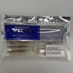 Leurre souple Megabass Hazedong Shad 3" White pepper