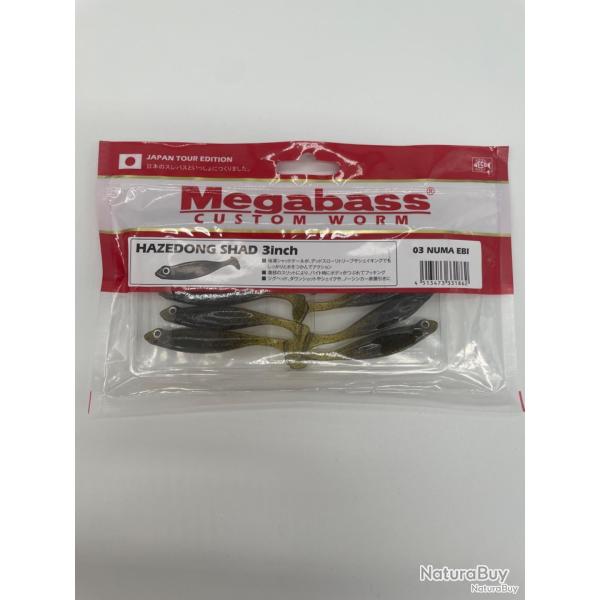 Leurre souple Megabass Hazedong Shad 3" numa ebi