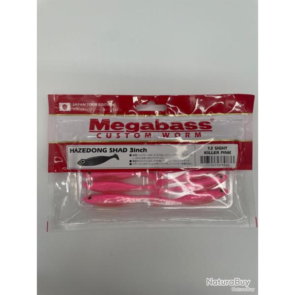 Leurre souple Megabass Hazedong Shad 3" killer pink
