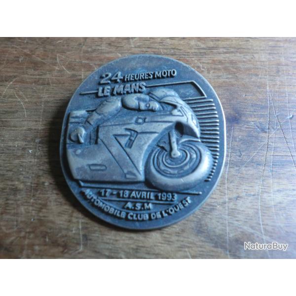 insigne broche m�tal  24h moto le mans  1993 / A.S.M