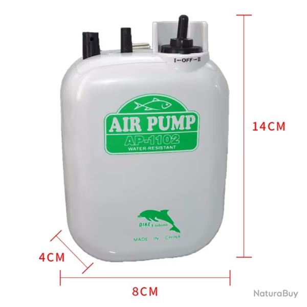 Nouveau Pompe Oxygne Puissante Batterie Seau Poissons Aquarium Rsistante Fiabilit Clip