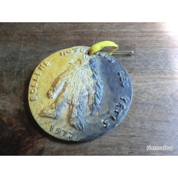 insigne m�daille bollene  moto club les yetis 1977