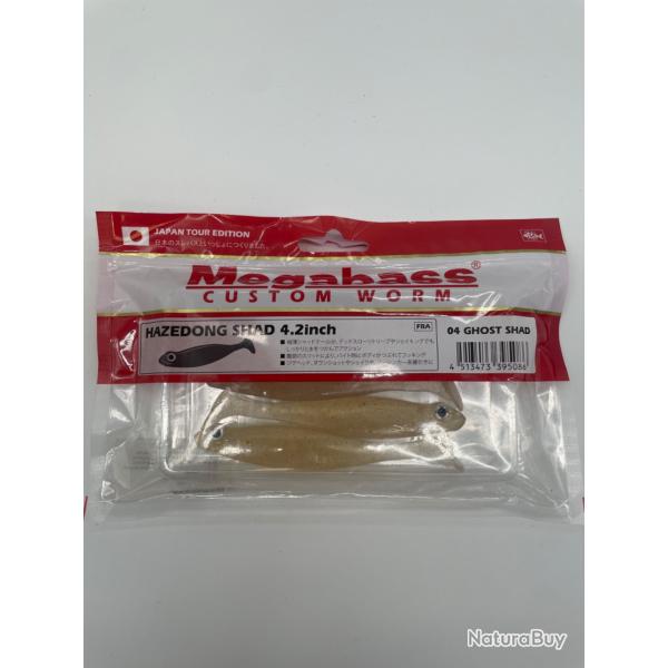Leurre souple Megabass Hazedong Shad 4,2" ghost Shad of