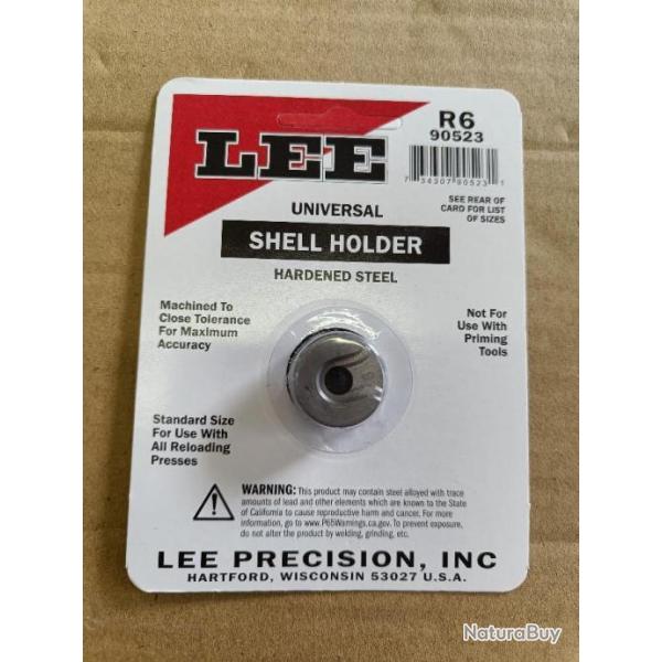 shell holder lee 6 R6 N�6 pour 218 bee, 25/20 win, 32/20, 32wcf, ...