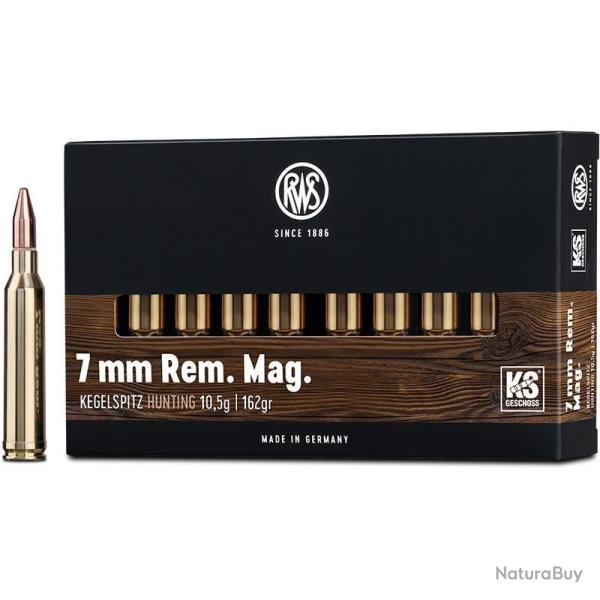 Munitions RWS 7RM KS 162gr x20