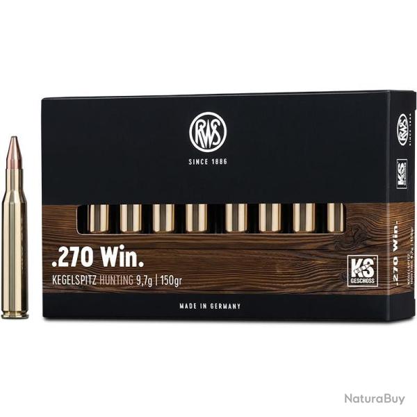Munitions RWS 270 Win KS 150gr x20