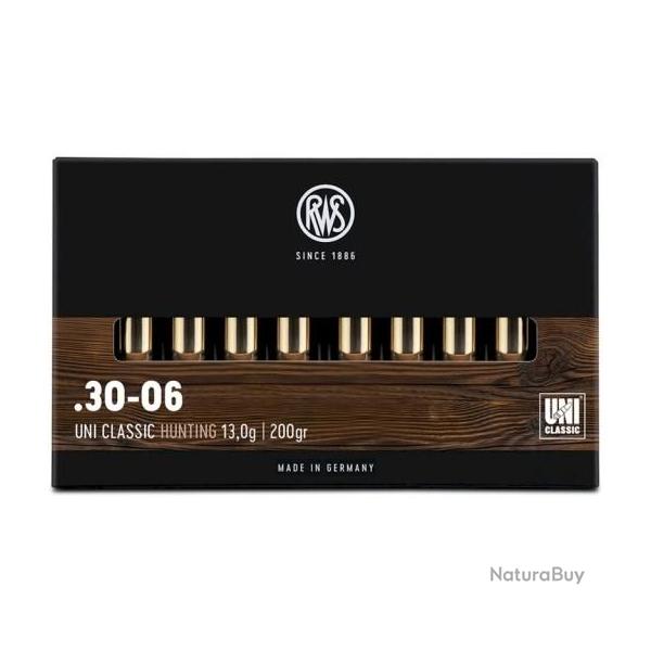 MUNITIONS RWS 30.06 UNI CLASSIC 200GR X20