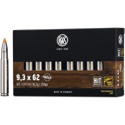 Munitions RWS 9.3x62 Hit Short Rifle 250gr x20