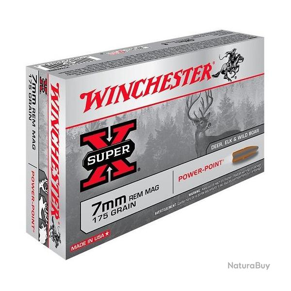 MUNITIONS WINCHESTER 7RM POWER POINT 175GR