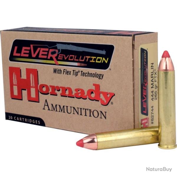 Munitions HORNADY 444 Marlin FTX 265gr x20