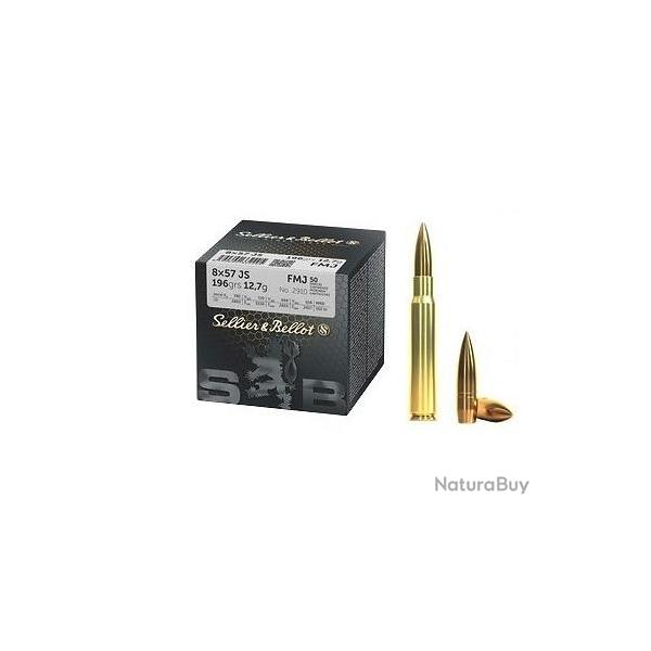 SELLIER BELLOT8X57JS FMJ 12.7G (X50 VRAC)