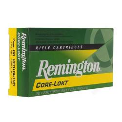 Munitions REMINGTON 7-08 Rem Core-Lokt PSP 140gr x20